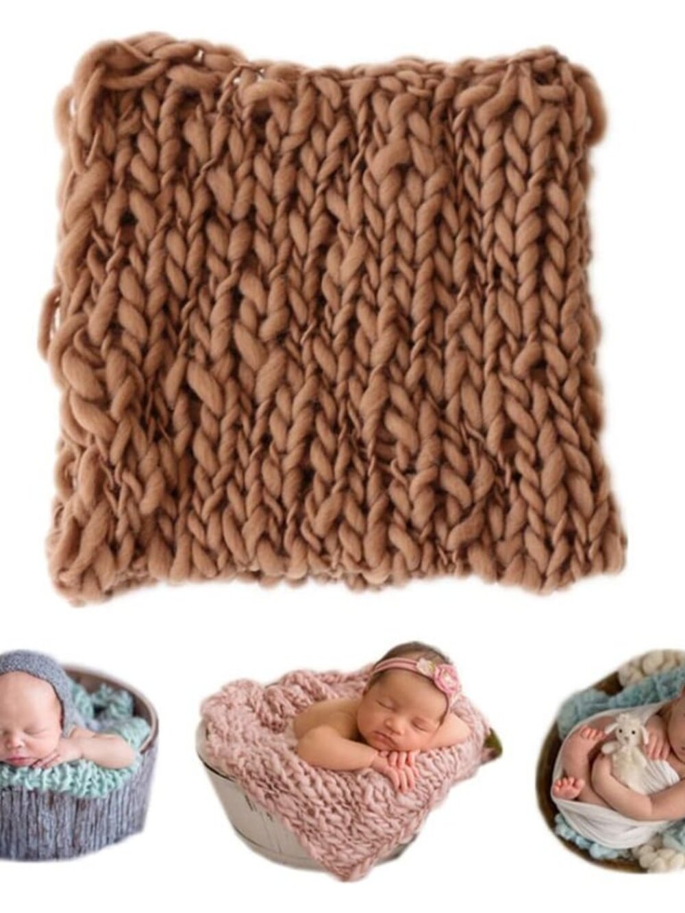 Newborn Baby Photography Twist Blanket, Baby Photo Props